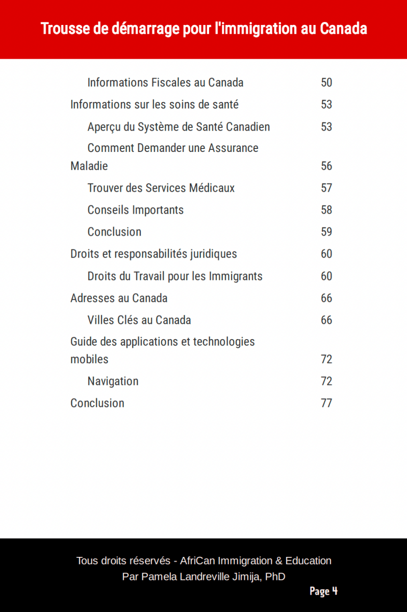 Canada Immigration Starter Kit - Ebook - AfriCan Immigration & Education