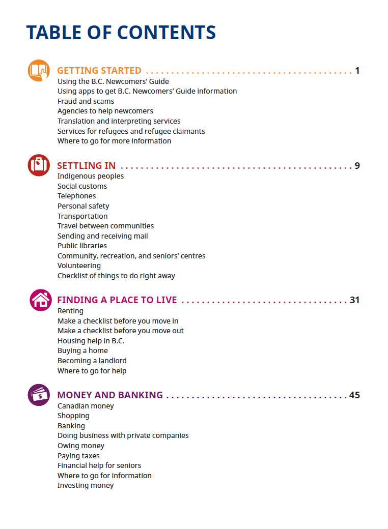 British Columbia newcomers’ guide to resources and services - AfriCan Immigration & Education